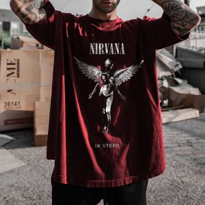 Oversized Vintage Nirvana Fan T-Shirt, T-Shirts, , COTOSEN, Apparel Online, Cheap Clothes, Buy Now