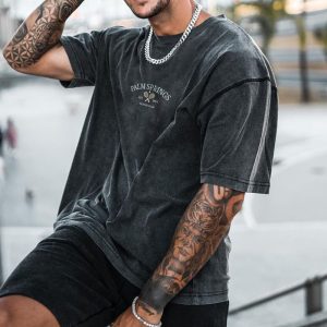 Oversized Tennis Graphic Men's Casual T-Shirt, T-Shirts, , COTOSEN, Apparel Online, Cheap Clothes, Buy Now