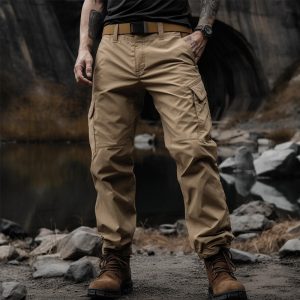 Men's Outdoor Comfortable Waterproof Ripstop Solid Color Training Overalls, Tactical Pants, , COTOSEN, Apparel Online, Cheap Clothes, Buy Now