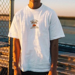 Oversized Malibu Print Cozy Relaxed T-Shirt, T-Shirts, , COTOSEN, Apparel Online, Cheap Clothes, Buy Now