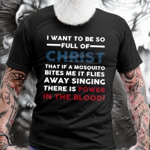 Men's Cotton T-Shirt Round Neck Short Sleeve I Want To Be Full Of Christ, T-Shirts, , COTOSEN, Apparel Online, Cheap Clothes, Buy Now