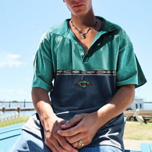 Men's Vintage Holiday Surf Polo T-Shirt, T-Shirts, , COTOSEN, Apparel Online, Cheap Clothes, Buy Now