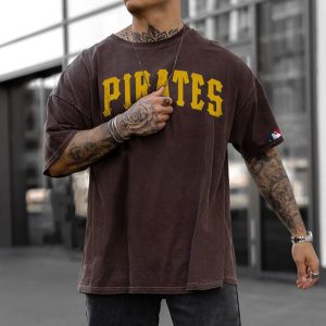Oversized Pirates Print Cultural T-shirt, T-Shirts, , COTOSEN, Apparel Online, Cheap Clothes, Buy Now