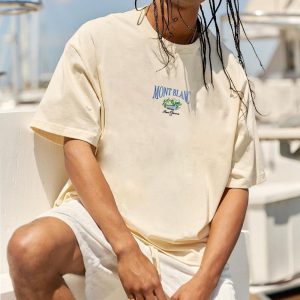 Oversized Casual MONT BLANC Graphic Men's T-shirt, T-Shirts, , COTOSEN, Apparel Online, Cheap Clothes, Buy Now