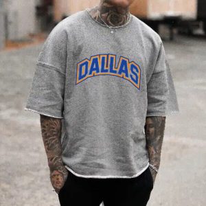 Dallas Print Short Sleeve T-Shirt, T-Shirts, , COTOSEN, Apparel Online, Cheap Clothes, Buy Now