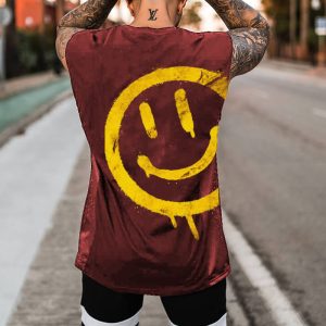 Men's Expression Printed Fitness Vest, Tank Top, , COTOSEN, Apparel Online, Cheap Clothes, Buy Now