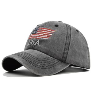 Washed USA Embroidered Baseball Cap, Hats, , COTOSEN, Apparel Online, Cheap Clothes, Buy Now