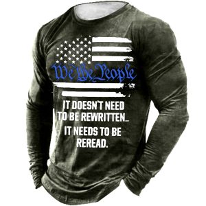 We The People Men's Outdoor Retro Tactical T-Shirt, T-Shirts, , COTOSEN, Apparel Online, Cheap Clothes, Buy Now