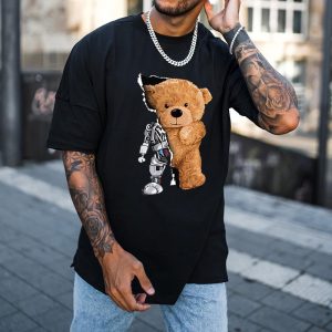 Bear Design Printed T-shirt, T-Shirts, , COTOSEN, Apparel Online, Cheap Clothes, Buy Now