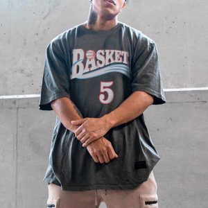 NBA Basketball Vintage Print T-shirt, T-Shirts, , COTOSEN, Apparel Online, Cheap Clothes, Buy Now