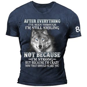 After Everything Ive Been Through Im Still Smiling Men's Cotton T-Shirt, T-Shirts, , COTOSEN, Apparel Online, Cheap Clothes, Buy Now