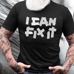 Men's Cotton T-Shirt Crew Neck Short Sleeve Everyday Casual Funny I Can Fix It, T-Shirts, , COTOSEN, Apparel Online, Cheap Clothes, Buy Now