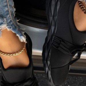 JFN  Flat Heel and Mesh Breathable Hollow Knitted  Running  Women’s  Sneakers, Sneakers, color:Black|size:US 11, JustFashionNow