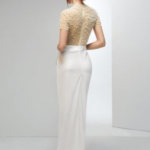 Beaded Party Party Dress, Maxi Dresses, color:White|size:XXL, Stylewe