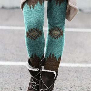 Casual Tight Leggings, Leggings, color:Multicolor|size:XXL, JustFashionNow