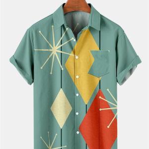 Casual Striped Shirt & Top, Shirts ＆ Blouse, color:Green|size:4XL, JustFashionNow