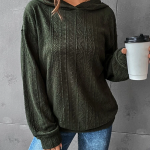 Casual Hoodie Plain Hoodie, Hoodies & Sweatshirts, color:Green|size:XXL, Noracora