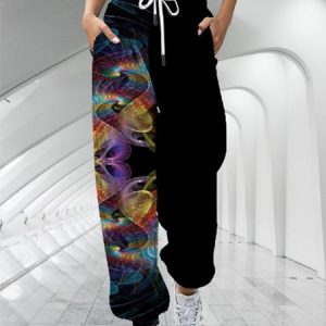 Random Print Casual Pants, Pants, color:Color8|size:4XL, JustFashionNow