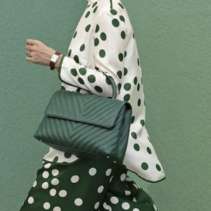 Plus Size Stand Collar Polka Dots Loose Elegant Blouse, Plus Tops, color:Off White|size:4X, Stylewe