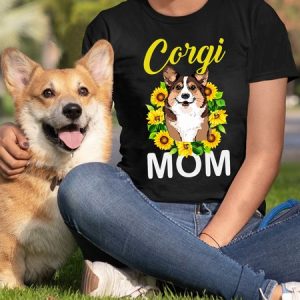 Lilicloth X Funnpaw Women's Corgi Mom T-Shirt, color:Black|size:L, Lilicloth.com