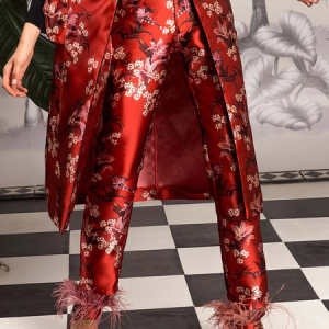 Urban Plants Regular Fit Fashion Long Pants Straight pants, Pants, color:Red|size:XXL, Stylewe