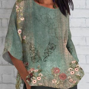 Loose Plants Casual Cotton And Linen Shirt, Shirts & Blouses, color:Color10|size:S, JustFashionNow