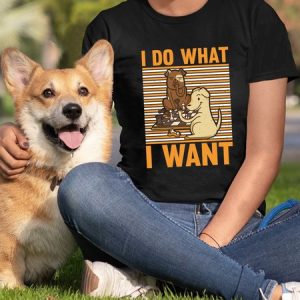 Lilicloth X Funnpaw X Jessanjony I Do What I Want Dogs Playing Chess Women's T-Shirt, color:Black|size:3XL, Lilicloth.com