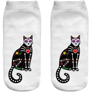 Halloween 3D Printing Black Cat Pattern Socks Festive Decoration Funny Socks, Socks, color:Color5|size:One-size, JustFashionNow
