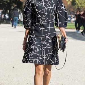 Asymmetrical Regular Fit Urban Abstract Dress, Mini Dresses, color:Black|size:XXL, Stylewe