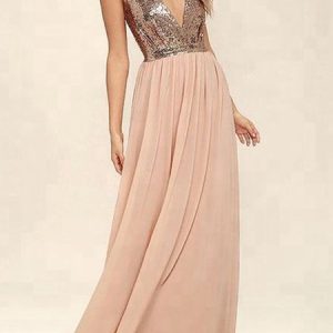 Elegant Plain V Neck Regular Fit Wedding Dress & Party Dress With No, Party Dresses, color:Off White|size:XXL, JustFashionNow