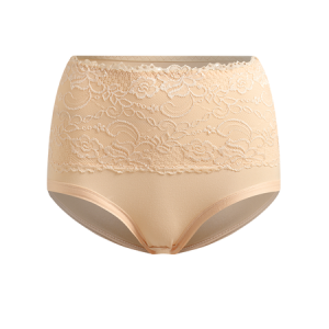 Comfortable Soft Lace High Waist Brief Plus Size, Lingeries, color:Nude|size:6XL, catalog Noracora shop