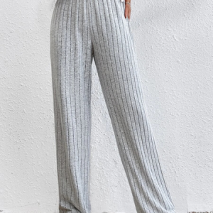 Loose Casual Plain Casual Pants, Pants, color:Gray|size:XXL, JustFashionNow
