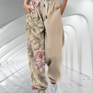 Floral Loose Casual Pants, Pants, color:Color5|size:5XL, JustFashionNow