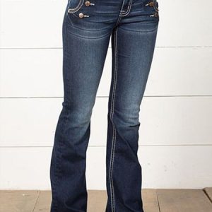 Vintage High Waist Bell Bottom Denim Jean, Denim&Jeans, color:Blue|size:XXL, catalog Noracora shop
