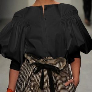 Regular Fit Urban Boat Neck Plain Blouse, Blouses and Shirts, color:Black|size:XS, Stylewe