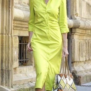 Urban Plain Regular Fit Midi Dress, Midi Dresses, color:As Picture|size:XXL, Stylewe