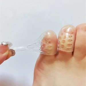10pcs Anti-Abrasion And Anti-Sweat Transparent Waterproof Silicone Sleeves For Toes, Personal Care, color:Transparent|size:One-size, Noracora