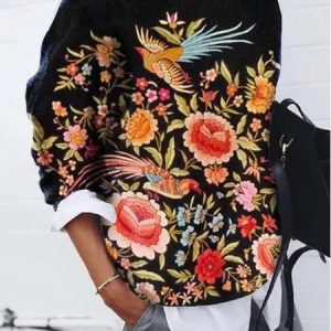 Casual Long Sleeve Sweater, Sweaters, color:As Picture|size:XXL, JustFashionNow