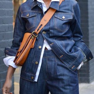 Urban Shirt Collar Pockets Long Sleeve  Denim Coat, Denim Jackets, color:Blue|size:XXL, Stylewe