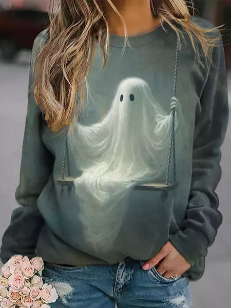 Casual Loose 3D Printing Sweatshirt, Sweatshirts & Hoodies, color:Gray|size:XXL, JustFashionNow