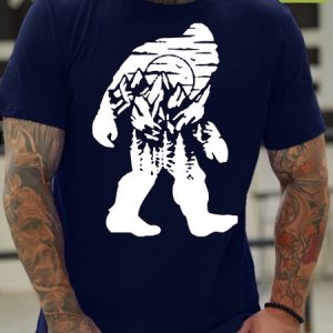 Casual Crew Neck  Waterproof Oilproof And Stainproof Fabric T-Shirt, color:Dark Blue|size:3XL, Lilicloth.com