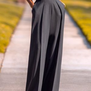 Plain Urban Loose Fashion Pants, Pants, color:Black|size:XXL, Stylewe