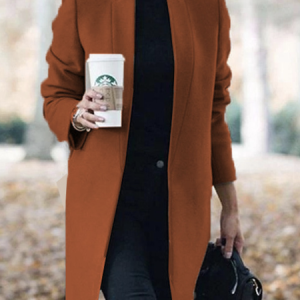 Loose Casual Others Coat, Coats, color:Caramel|size:5XL, JustFashionNow