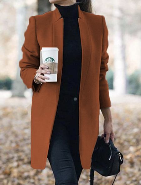 Loose Casual Others Coat, Coats, color:Caramel|size:5XL, JustFashionNow