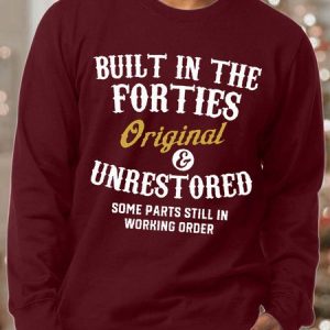 Men's Printed Sweatshirt With Forties, color:Red|size:3XL, Lilicloth.com