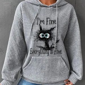 Hoodie Cartoon Casual Hoodie, Sweatshirts & Hoodies, color:Gray|size:XXL, JustFashionNow