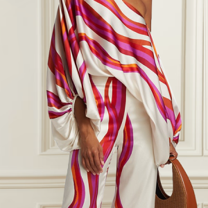 Geometric Asymmetrical Loose Long sleeve Elegant Blouse, Blouses and Shirts, color:White|size:3XL, Stylewe