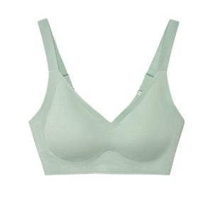 Breathable Comfortable Detachable Teardrop Molded Cup Seamless  Bra & Bralette, Lingeries, color:mint|size:XXL, Noracora