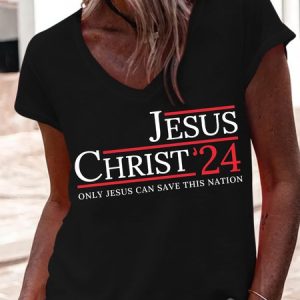Women's Jesus Christ 2024 Casual T-Shirt, T-shirts, Lilicloth.com