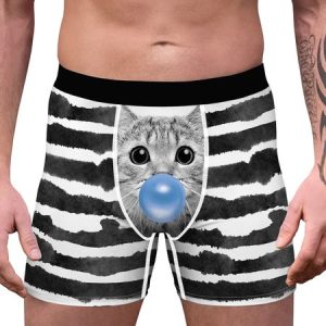 Striped Casual Printing Boxer, Men's Underwear, color:stripe-blue|size:XXL, JustFashionNow